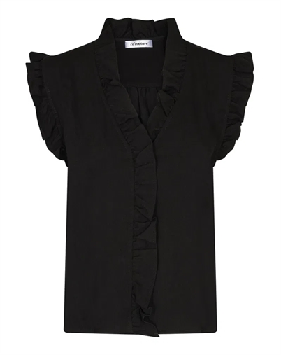 Suede Frill Top - Co Couture